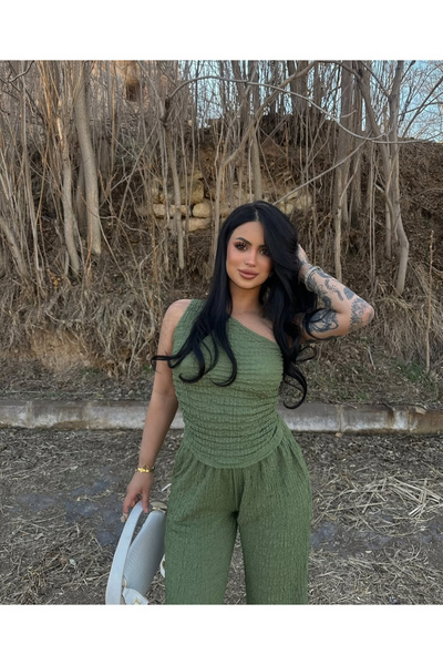 lesclees Σετ με έναν ώμο διπλό κοστούμι