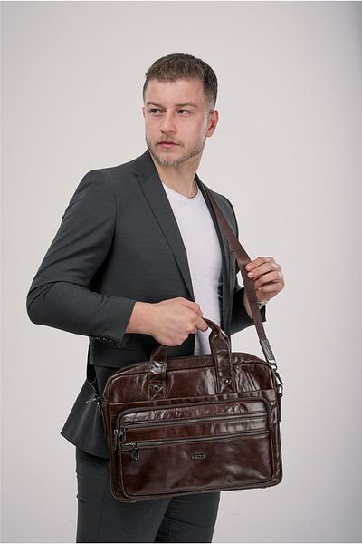 ÇÇS Ççs 71474 Genuine Leather Briefcase
