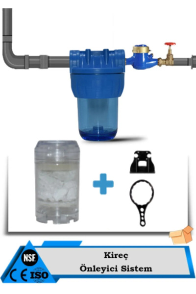 Filter Store Daire Bina Sayaç Girişi 5" Inc 1 Aşama Su Arıtma Cihazı ( Kireç ...