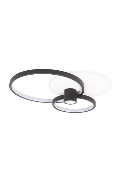 ERS TE Horus LED ceiling light 65W IP20, black gold, Erste