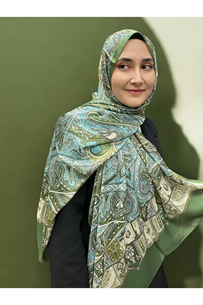 ARMANDA Ethnic Voile Shawl -Green - 4456-02