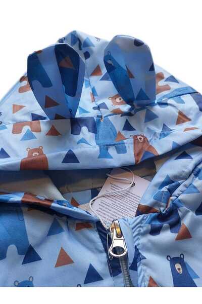 North Чоловічий дитячий водонепроникний дощовик з підкладкою та принтом