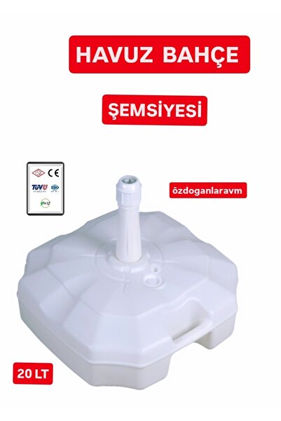 Genel Markalar Şemsiye Bidonu Yelken Bayrak Bidonu 20 lt Beyaz