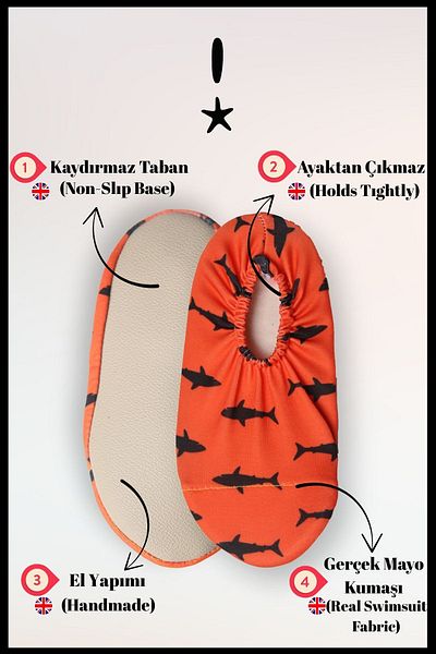 Beniizle Unisex Baby Kids Anti-Slip Sole Sea Shoes Pool Booties