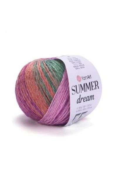 Yarnart SUMMER DREAM - EBRULI HAND KNITTED STRING EBRULI-4308