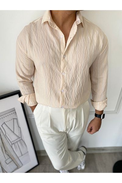 bonnline MODAL ΥΦΑΣΜΑΤΙΚΟ ΡΙΓΕ ΠΟΥΚΑΜΙΣΟ OVERSIZE