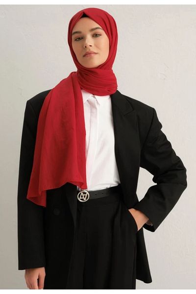 Armine Trend Natural Soft Shawl 62 Red Solid Color