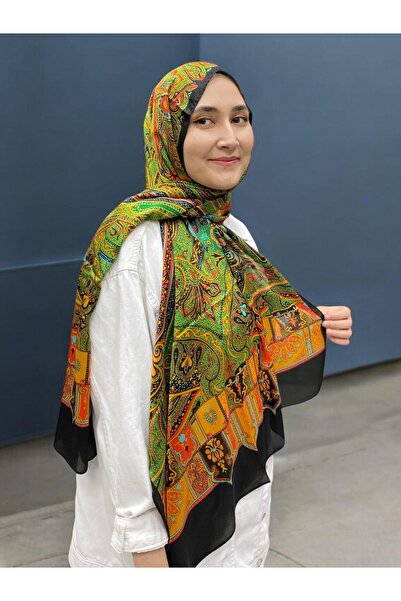 ARMANDA Ethnic Voile Shawl - Navy Blue - 4456-17