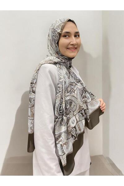 ARMANDA Ethnic Voile Shawl - Brown - 4456-12