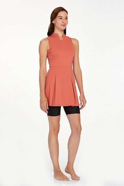 Bordomix 3914 Women's Cinnamon Semi Covered Tights Dress Swimsuit