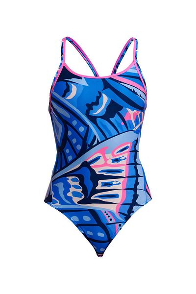 FUNKİTA Db Soaring Hi Women's Swimming Swimsuit-Chlorine Resistant and Comfortable