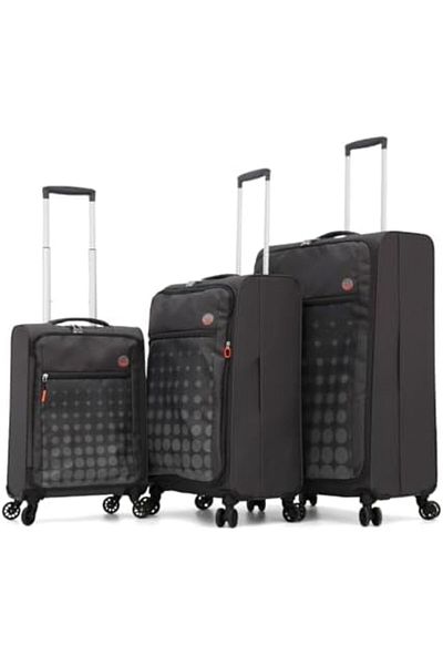 VERAGE Double Spinner Luggage with Digital Lock for All Tastes (3 Pieces, Dark Charcoal)