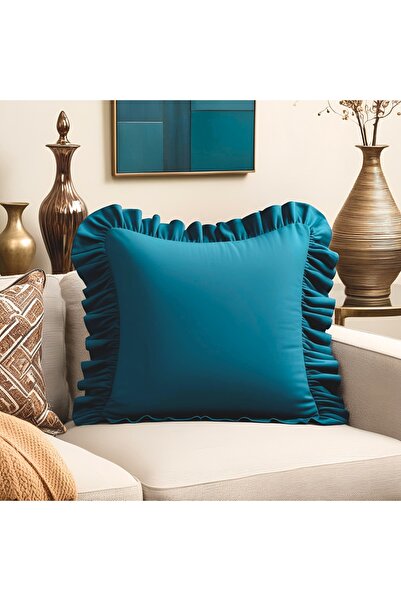 Bc Home غطاء وسادة مربع مكشكش من Oil Country ذو ملمس ناعم عتيق، إسكندنافي، بو...