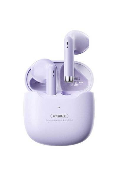 REDz Accessories Bluetooth headphones REMAX TWS-19 Marshmallow, Capacity 300mAh, Noise reduction, Purple