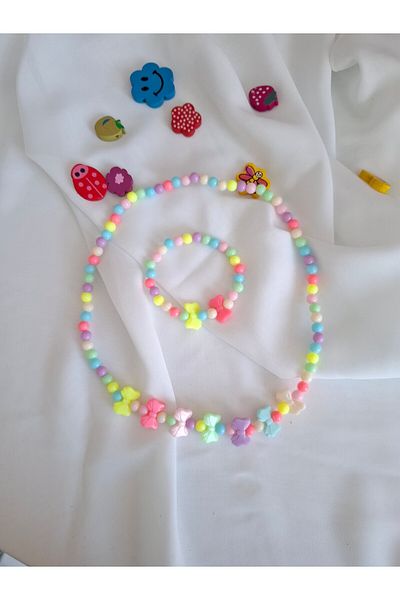İPAR AKSESUAR Girl's Necklace and Bracelet Set