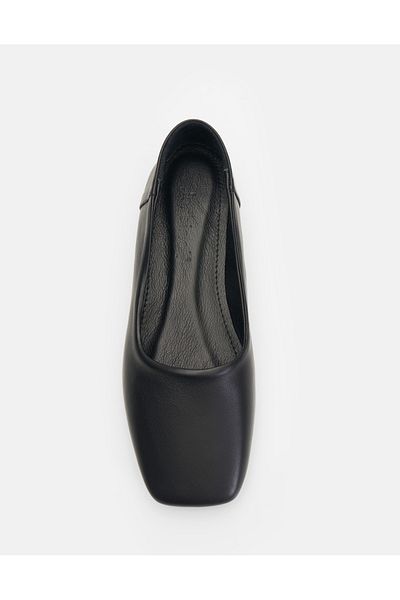 Jorbinol Zuza Leather Square Toe Ballerinas