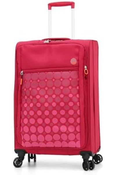 VERAGE Luggage with Dual Spinner Wheels and Digital Lock (3 Piece Set, Red)