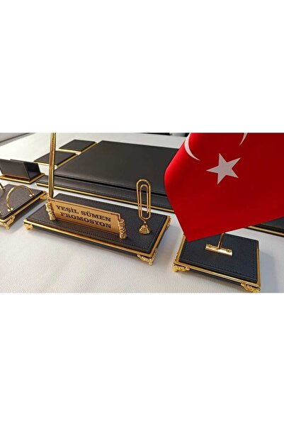 Yeşilsümen POYRAZ SİYAH VE GOLD KİŞİYE ÖZEL İSİMLİKLİ LÜKS TASARIM SÜMEN VE M...