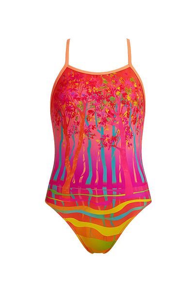 FUNKİTA Funkita Tmt Lost Lake Girls' Tie Back Training Swimwear