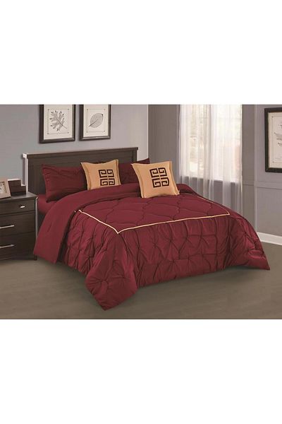 HOURS Horse comforter set, made of durable and soft fabric, with a modern and distinctive pattern that satisfies all tastes, single size, 4 pieces, crinkled, Lana-001