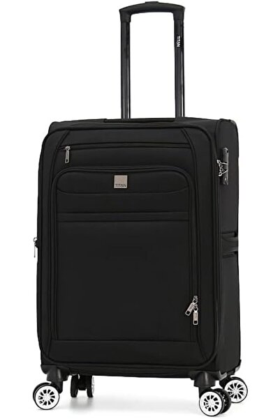 Titan Double Spinner Luggage with Digital Lock for All Tastes (3 Pieces Set, Black)