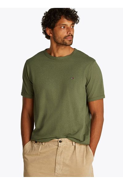 Tommy Hilfiger Green Men's T-Shirt Mw0Mw38637Pli