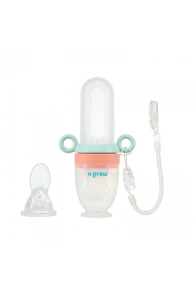 U-Grow Feeding device with 2 teats: fruit pacifier + spoon,