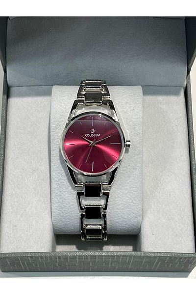 miaroza New Model Silver Bracelet Plum Dial Women Wrist Watch