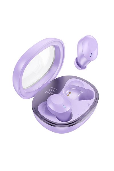 REDz Accessories EQ3 Smart Hoco Wireless Headphones, Capacity 300mAh, Bluetooth 5.3 TWS, Purple
