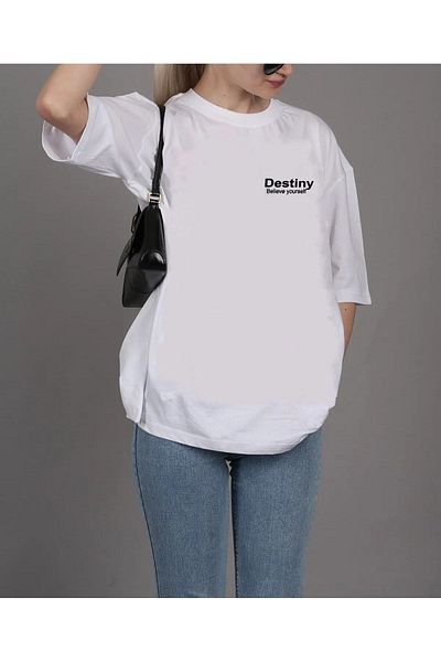 Pisa Art Μπλουζάκι Unisex Destiny Relaxed Cut Oversize