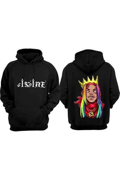Pisa Art Φούτερ Unisex με κουκούλα με σχέδιο 6ix9ine