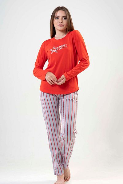 VİENETTA Cotton Women's Long Sleeve Pajamas Set,203148
