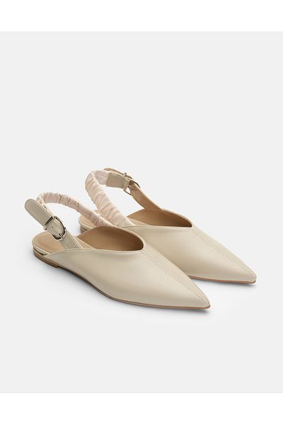 Jorbinol Oslo Pointed Toe Open Back Women's Ballerinas