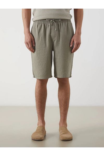 LC Waikiki Lcw Vision Khaki Slim Fit Waist Tie Detailed Men's Shorts