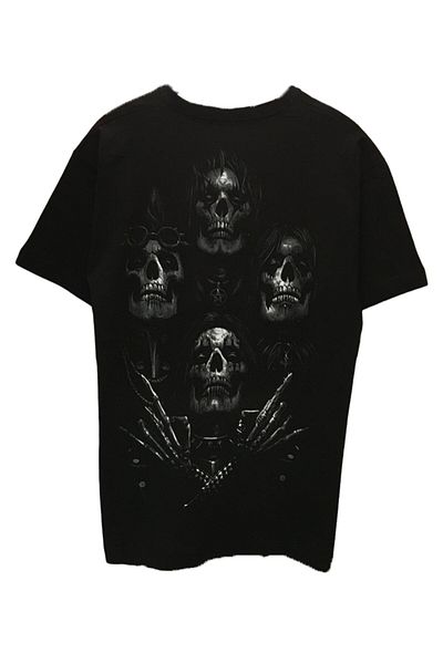 Pisa Art ΜΑΥΡΟ T-SHIRT UNISEX OVERSIZE ROCK ΜΟΥΣΙΚΗ QUEEN KURUKAFA