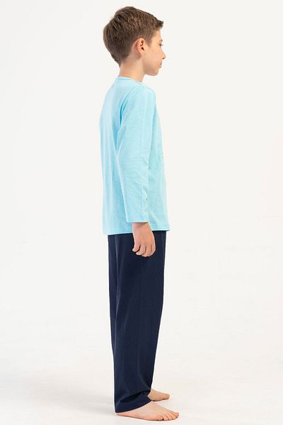VİENETTA Costum de pijama cu mânecă lungă pentru băiat din bumbac (9/10-15/16), 405307