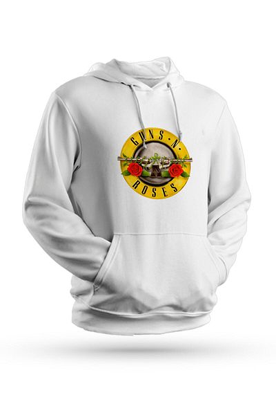 Pisa Art Φούτερ με κουκούλα Unisex με στάμπα Guns N'roses