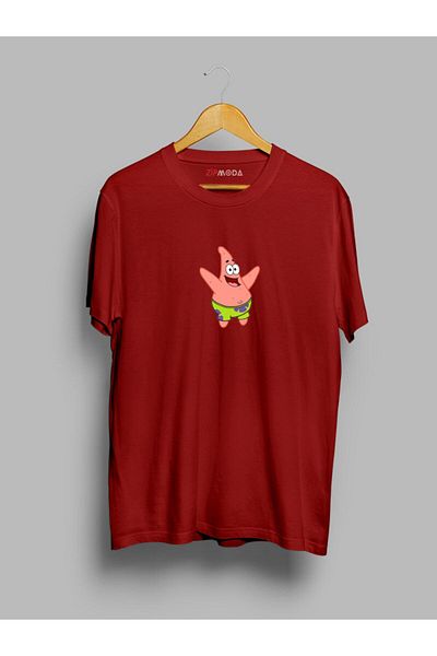 Pisa Art Μπλουζάκι με στάμπα με σχέδιο Patrick Star Oversize
