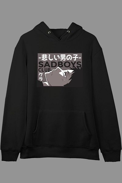 Pisa Art Φούτερ με κουκούλα με κουκούλα σε σχέδιο Anime Oversize