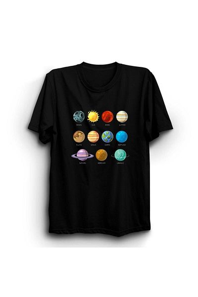 Pisa Art Μπλουζάκι με στάμπα Planets
