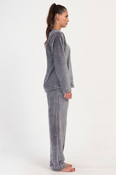VİENETTA Women's J.Ultrawelsoft Off Shoulder Long Sleeve Pajama Suit, 403120