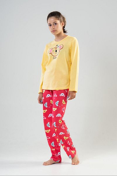 VİENETTA Cotton Girl's Long Sleeve Pajama Set
,204032