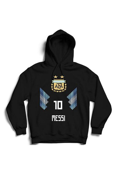 Pisa Art Φούτερ Argentina Messi 10 με κουκούλα