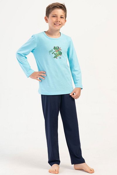 VİENETTA Costum de pijama cu mânecă lungă pentru băiat din bumbac (3-4/7-8), 405308