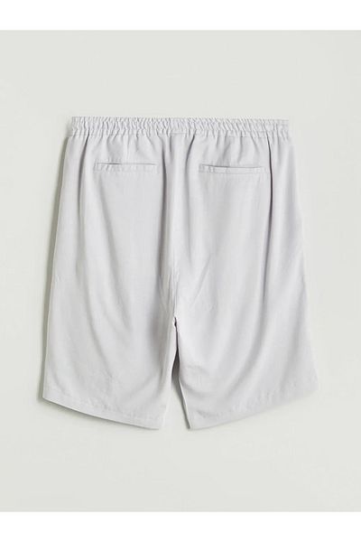 LC Waikiki Ανδρικό σορτς βερμούδας LCW Vision Beige Standard Fit Λινό Μικτό