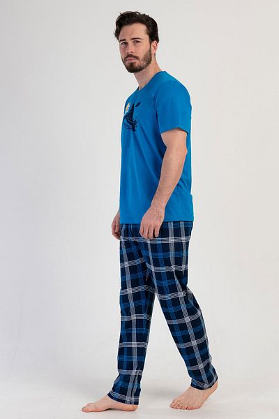VİENETTA Pajama Set - Dark blue - Graphic