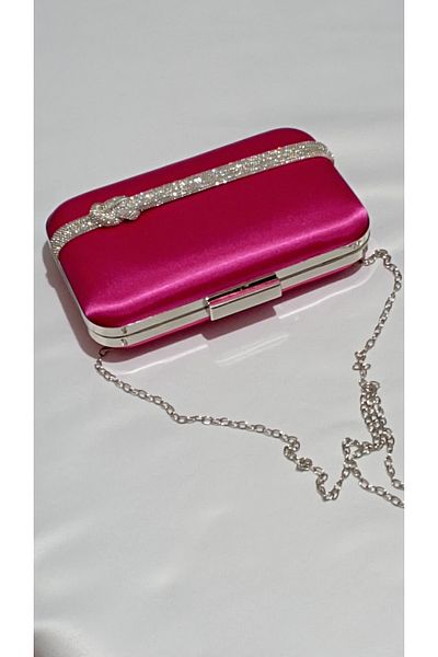 Şarra Gossi Fuchsia Evening Dress Bag Fuchsia Evening Bag