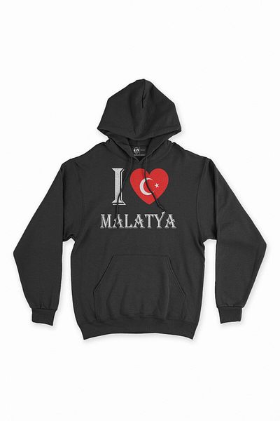 Pisa Art Суитшърт с качулка I Love Malatya