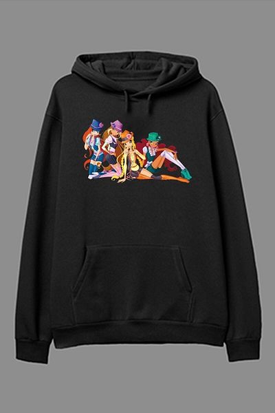 Pisa Art Φούτερ με κουκούλα με κουκούλα Oversize Winx Club Design