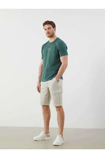 LC Waikiki Ανδρικό σορτς Cargo LCWAIKIKI Classic Beige Άνετο Μοντέλο